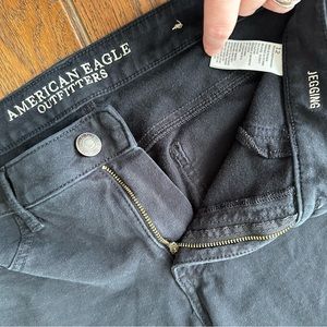 American eagle black jegging size 12